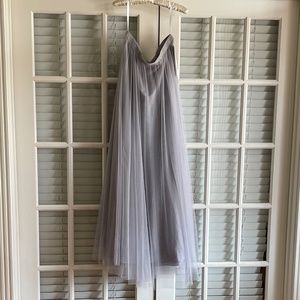 Revelry Taylor Tulle Maxi Skirt NWT Size 8 Morning Fog